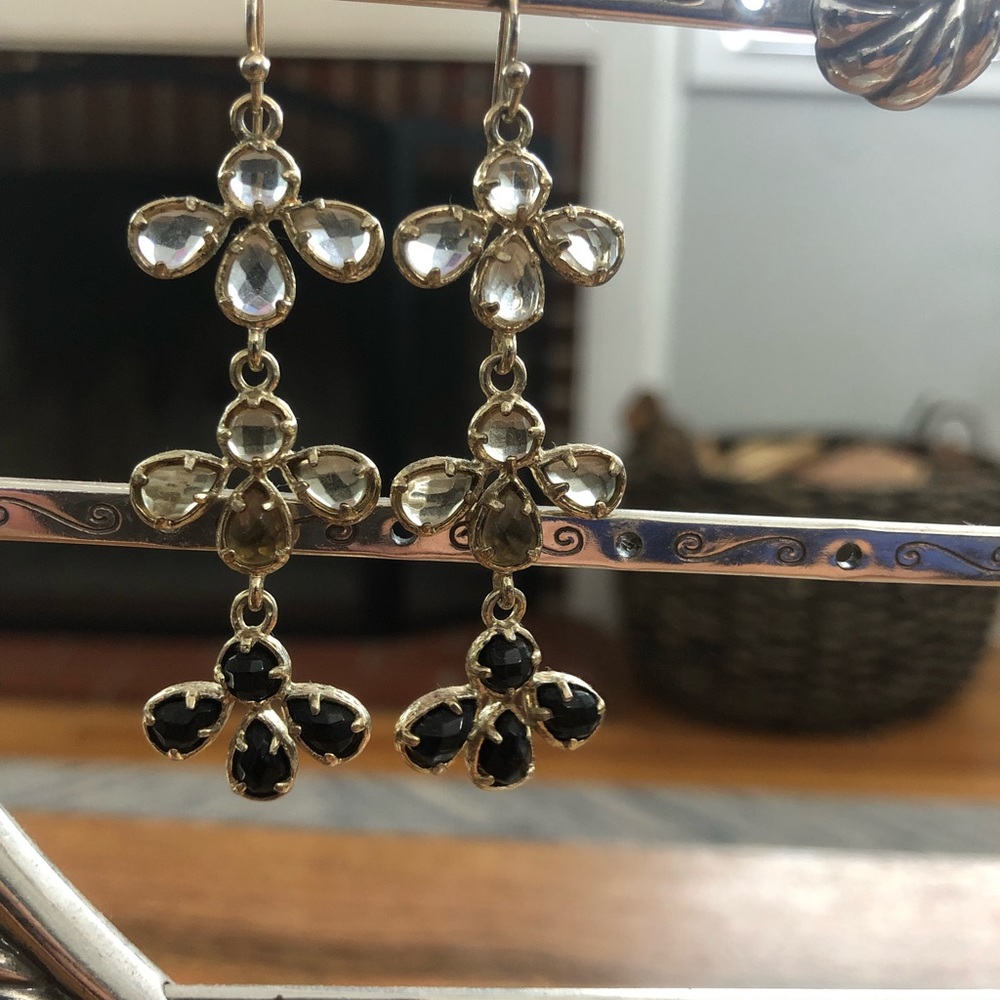 Kendra Scott Gold/multi color neutral earrings